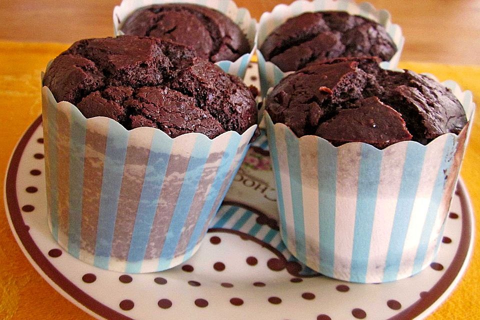 Schokopudding-Muffins