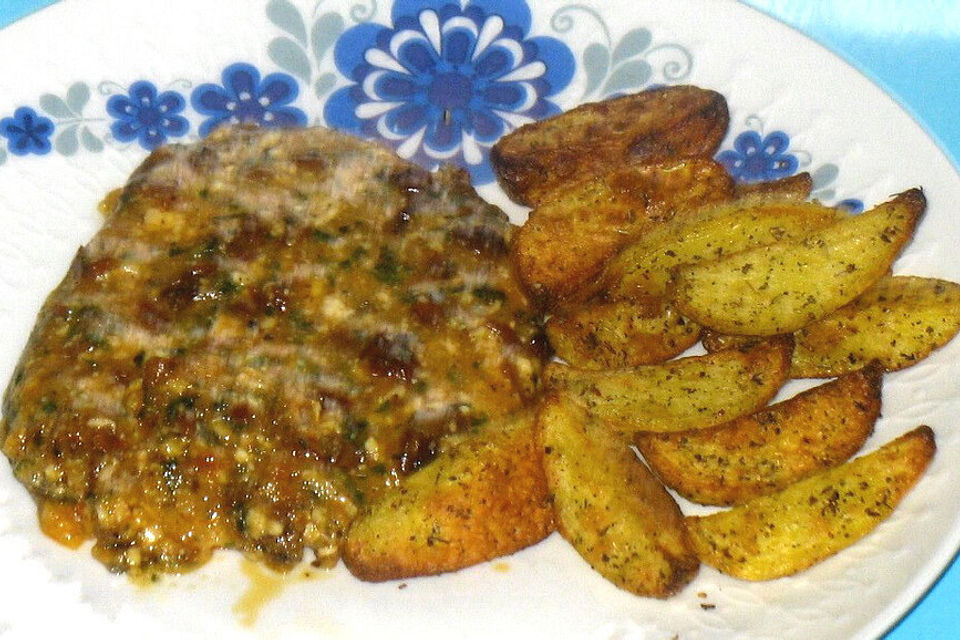 Schnitzel mit Camembert überbacken