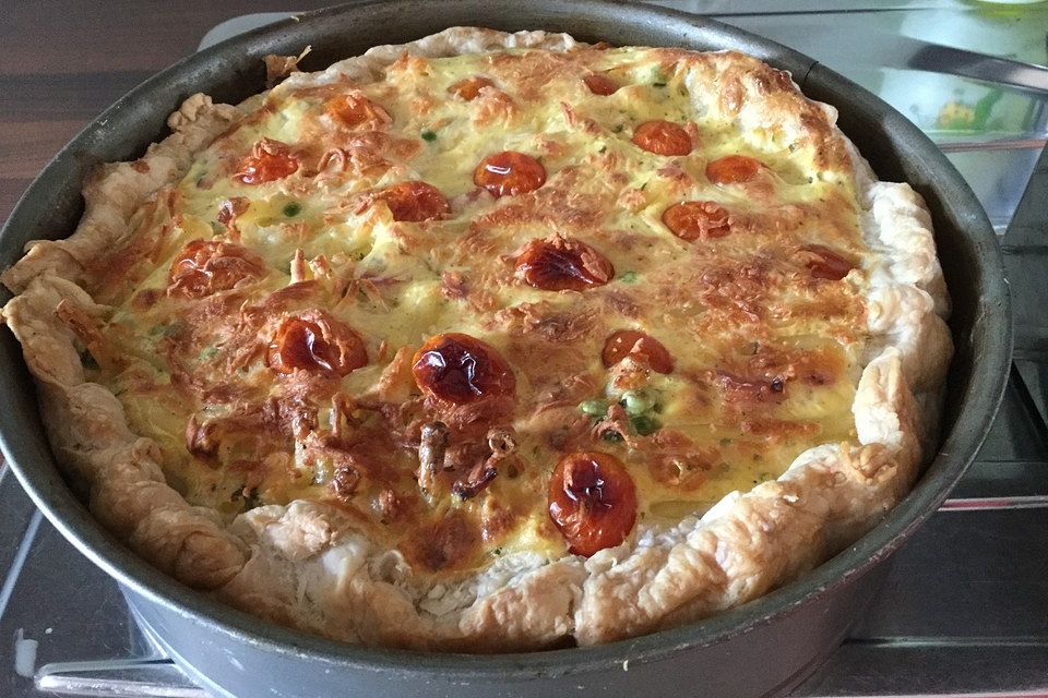 Schnelle Makkaroni-Quiche