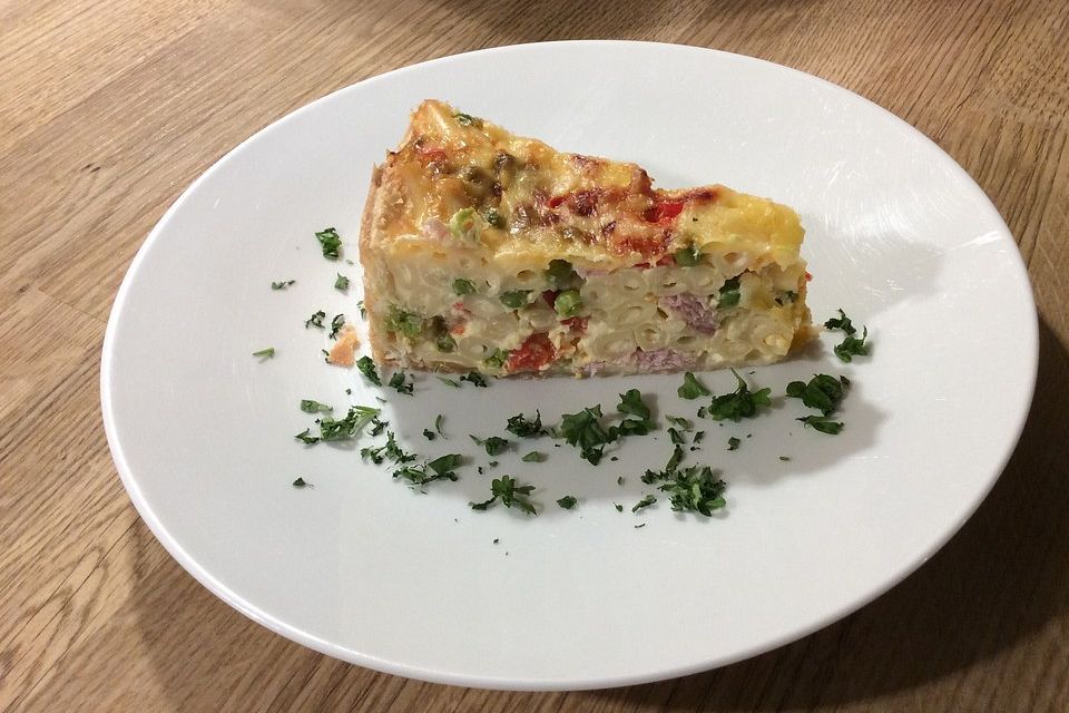 Schnelle Makkaroni-Quiche