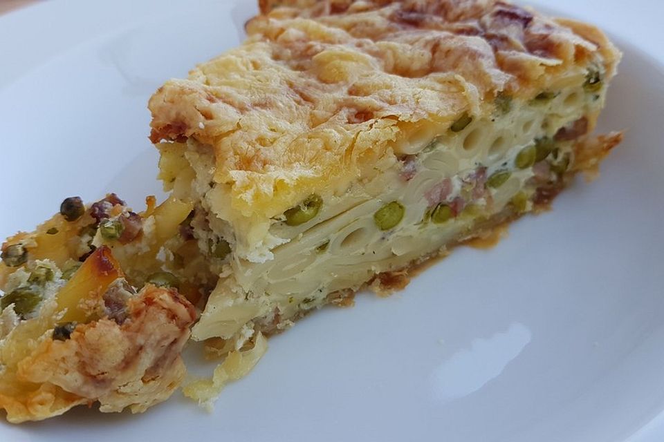 Schnelle Makkaroni-Quiche