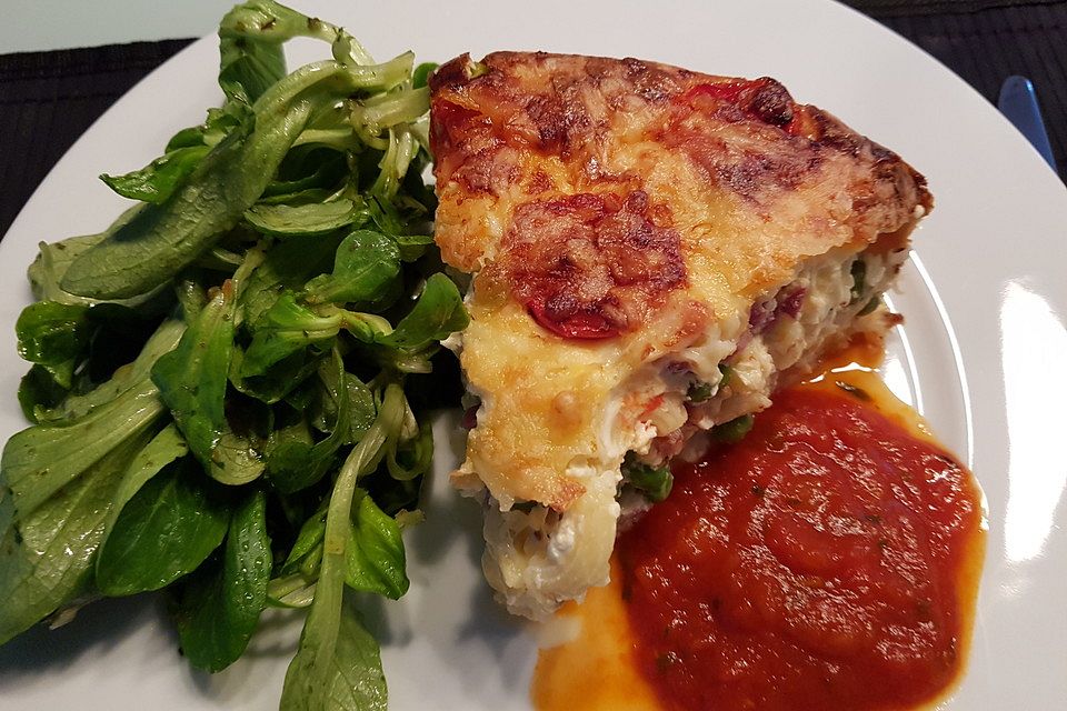 Schnelle Makkaroni-Quiche