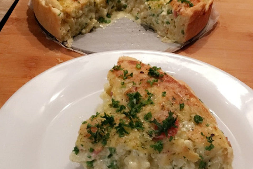 Schnelle Makkaroni-Quiche