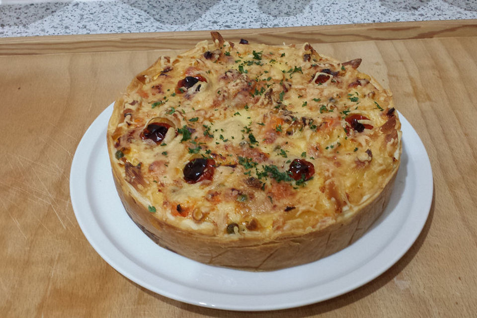 Schnelle Makkaroni-Quiche