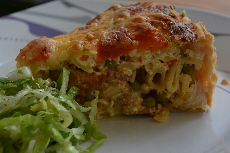 Schnelle Makkaroni-Quiche