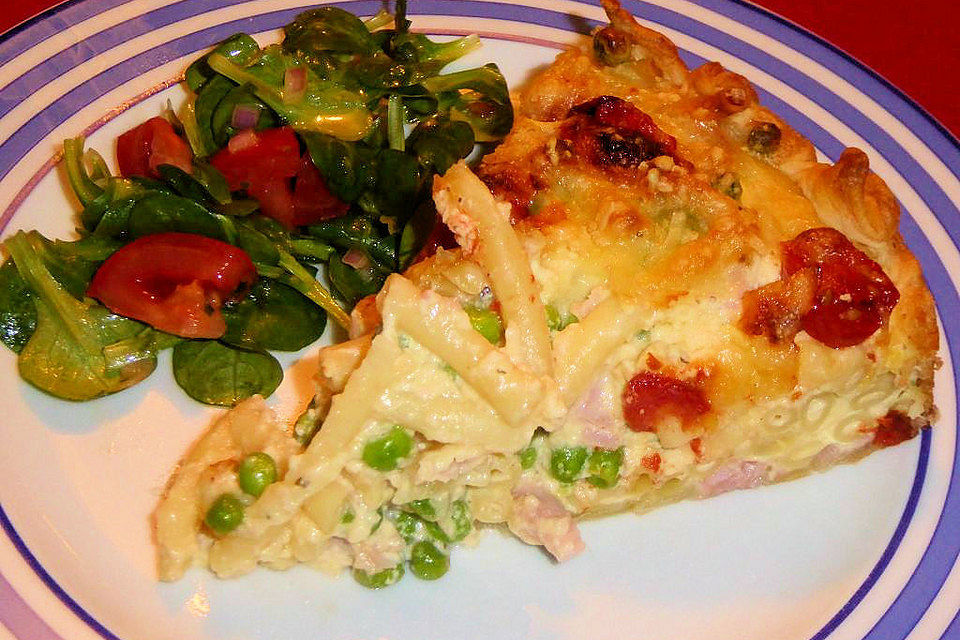 Schnelle Makkaroni-Quiche