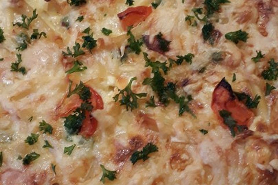 Schnelle Makkaroni-Quiche