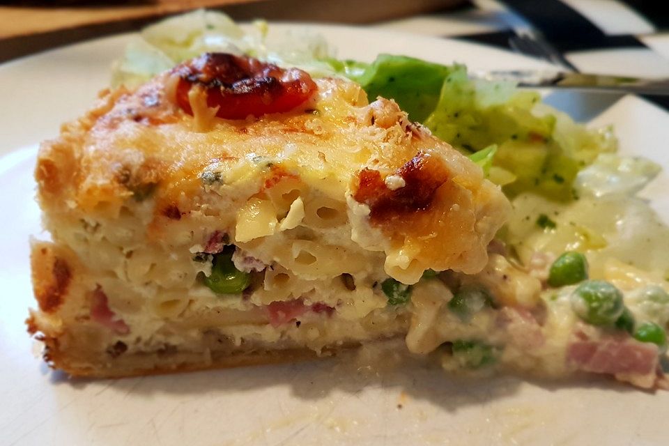 Schnelle Makkaroni-Quiche