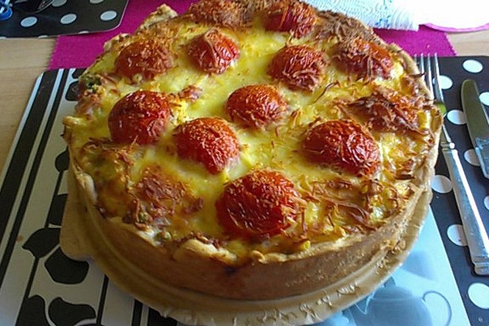 Schnelle Makkaroni-Quiche