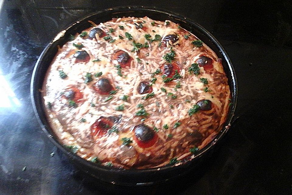 Schnelle Makkaroni-Quiche