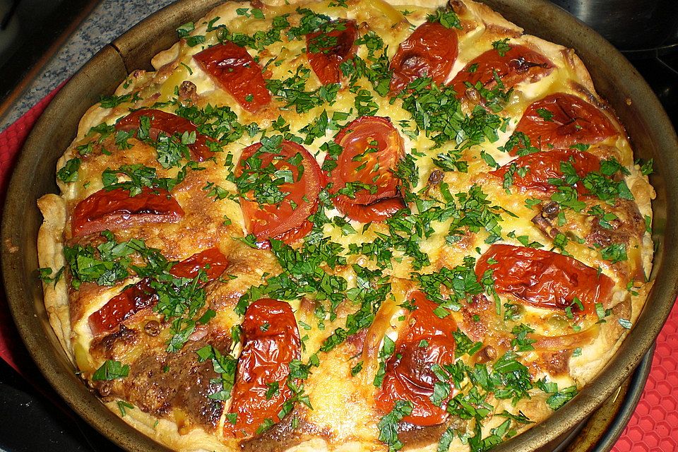 Schnelle Makkaroni-Quiche