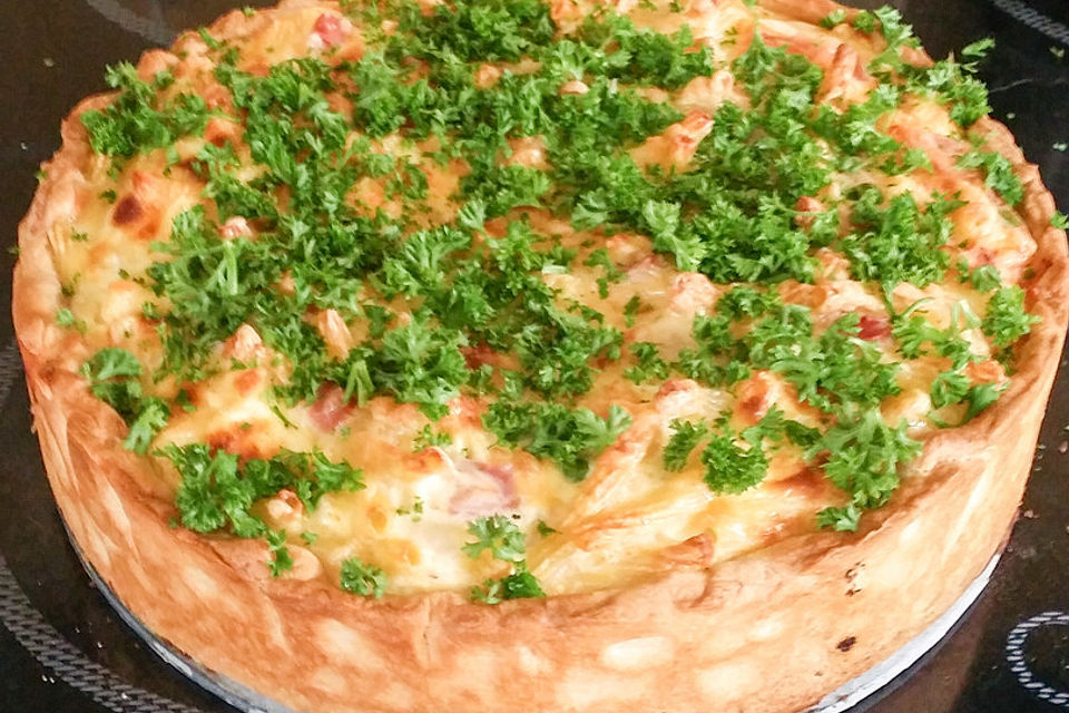 Schnelle Makkaroni-Quiche