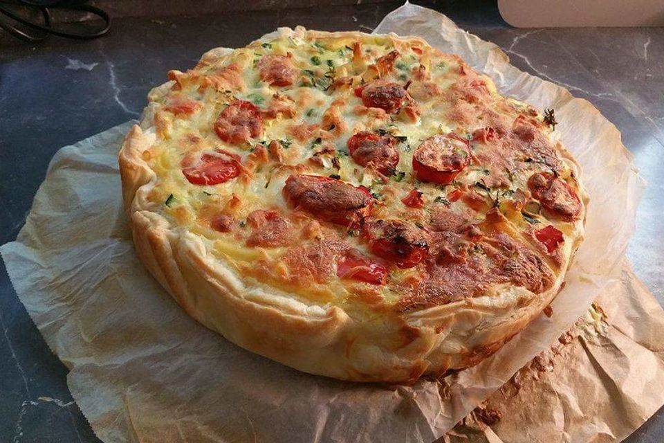 Schnelle Makkaroni-Quiche