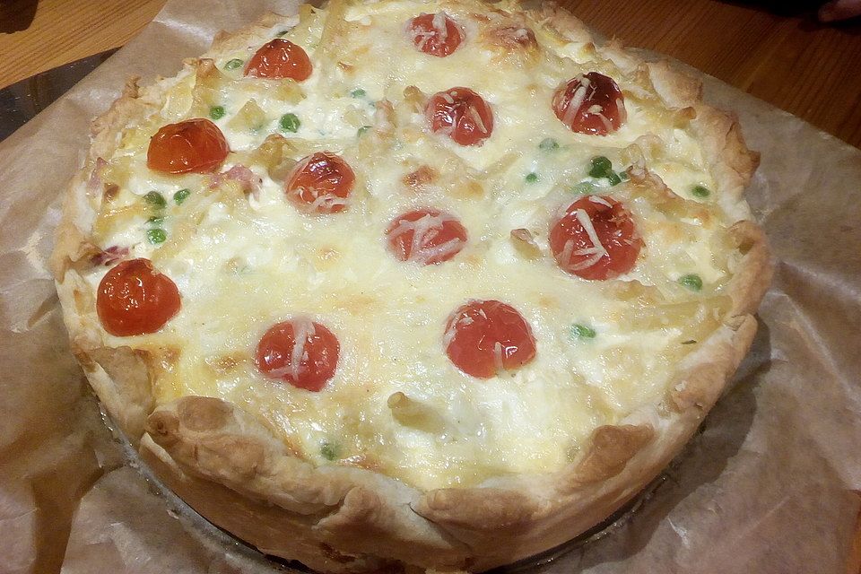 Schnelle Makkaroni-Quiche