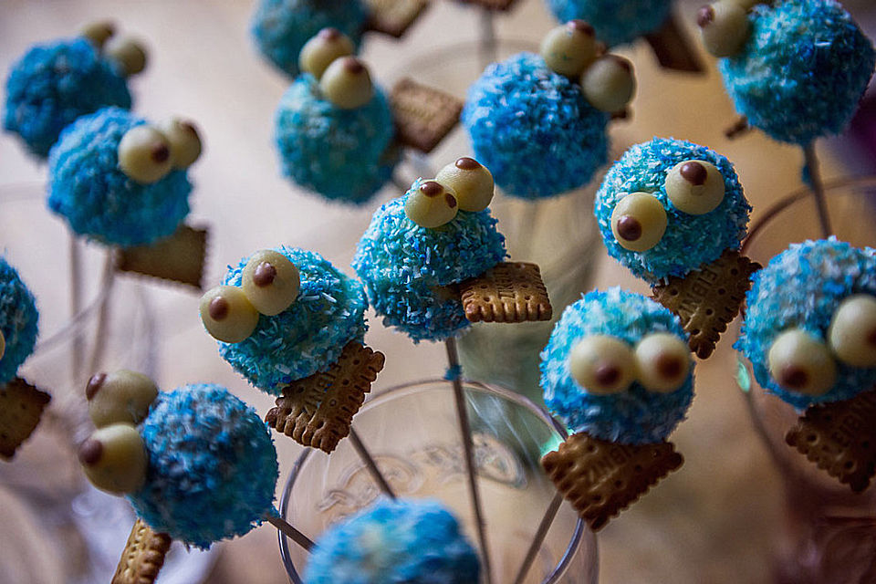 Krümelmonster Cake-Pops