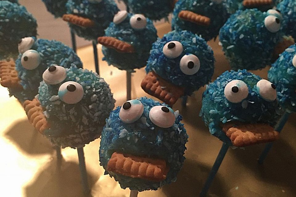 Krümelmonster Cake-Pops