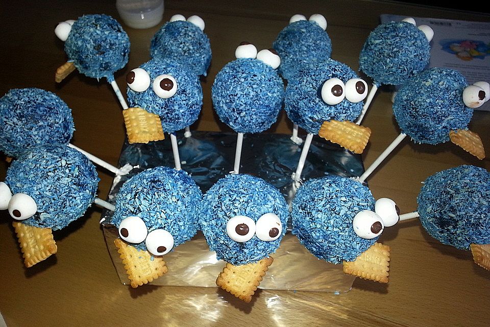 Krümelmonster Cake-Pops