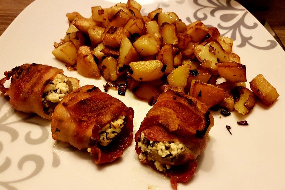 Bacon-Feta-Champignons