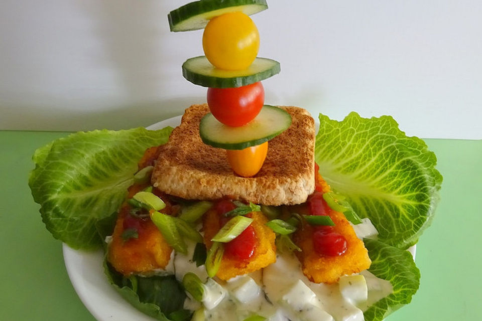 Bunte Fischburger