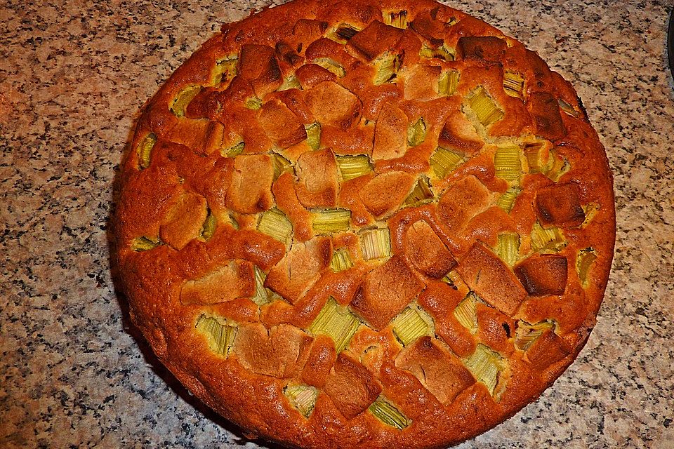 Rhabarber-Marzipan-Kuchen