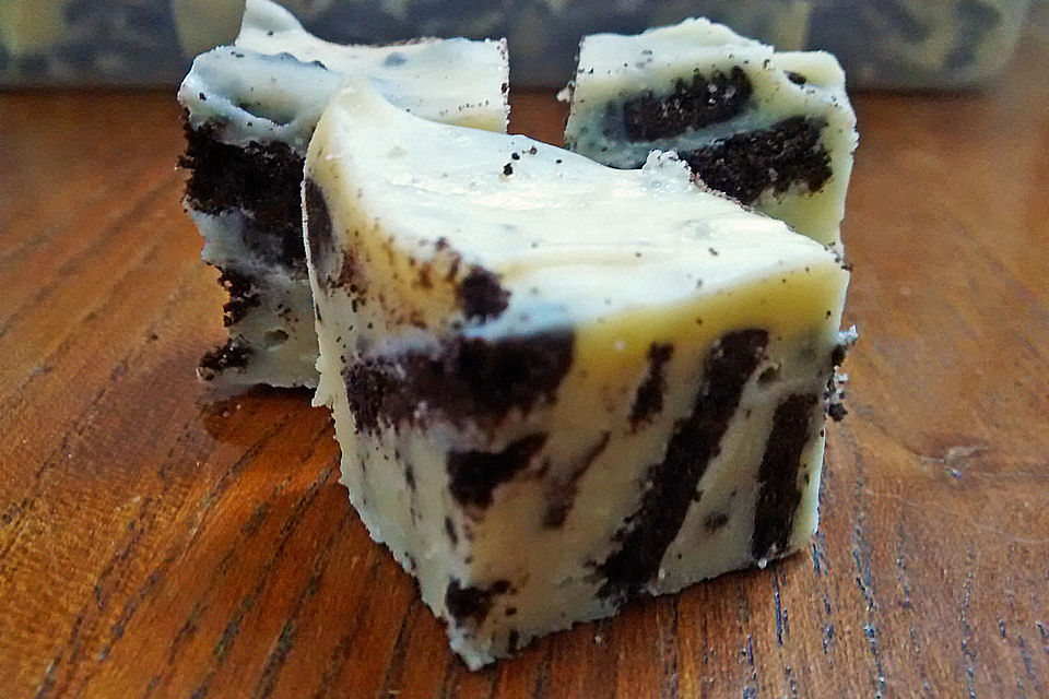 Oreo-Fudge mit Vanille