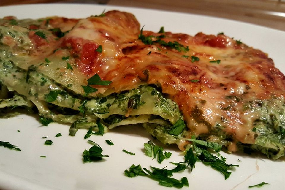 Spinat-Lasagne