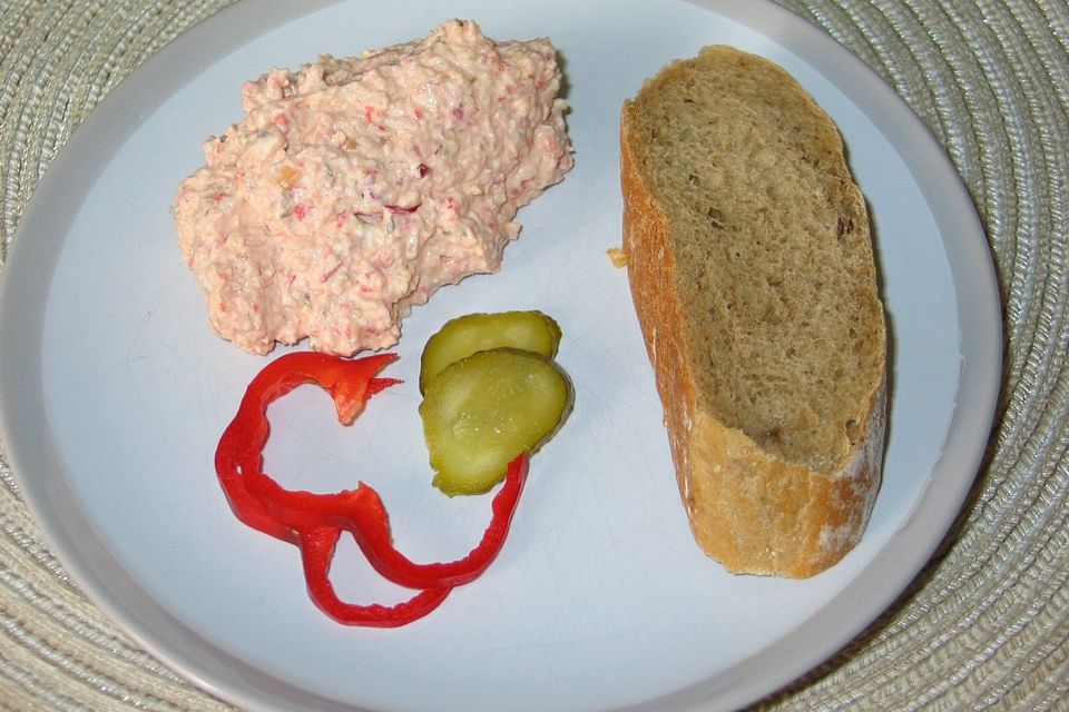 Schinken-Paprika-Frischkäsedip