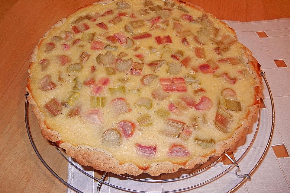 Französische Rhabarbertarte