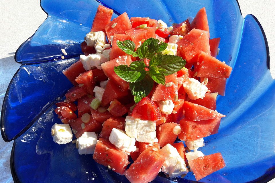 Wassermelonensalat