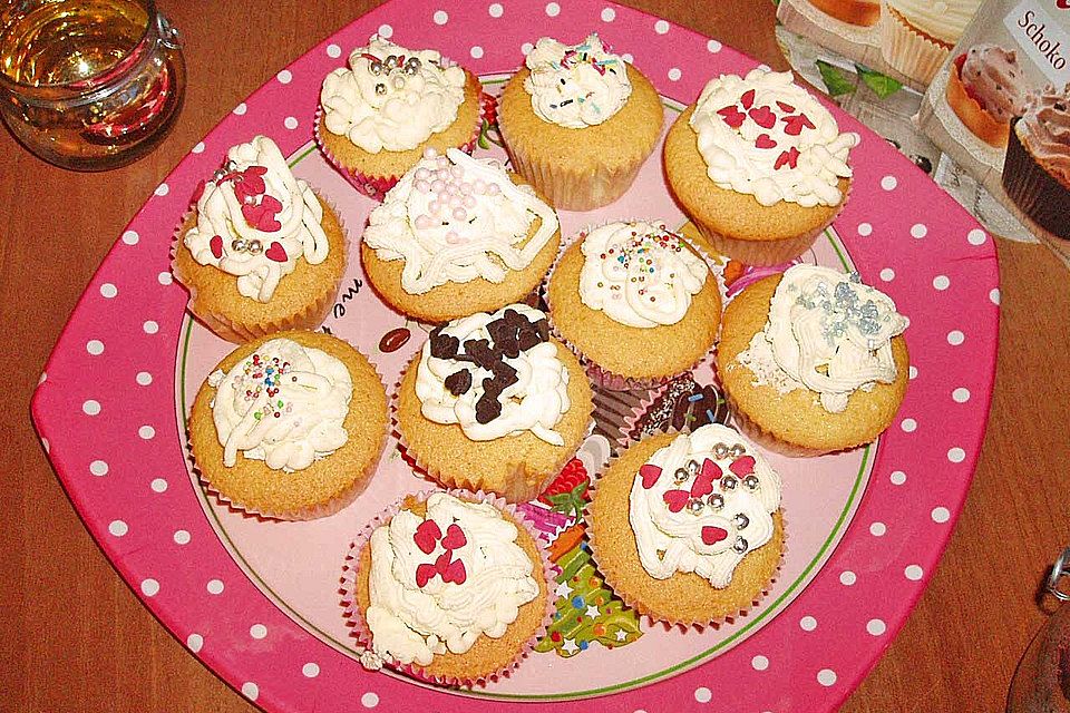 Limonaden-Cupcakes mit Vanilletopping