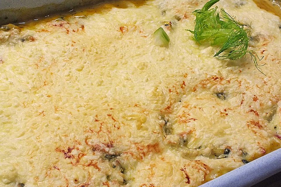 Fenchel-Spinat-Gratin