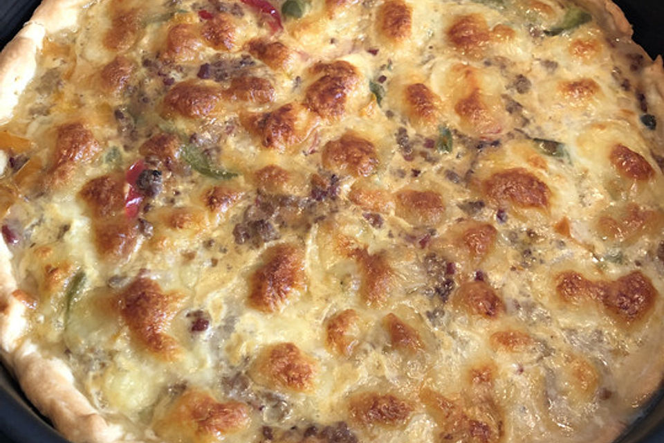 Hackfleisch-Feta Quiche