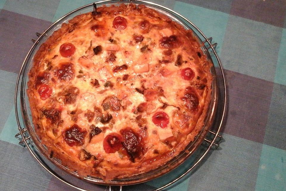 Hackfleisch-Feta Quiche