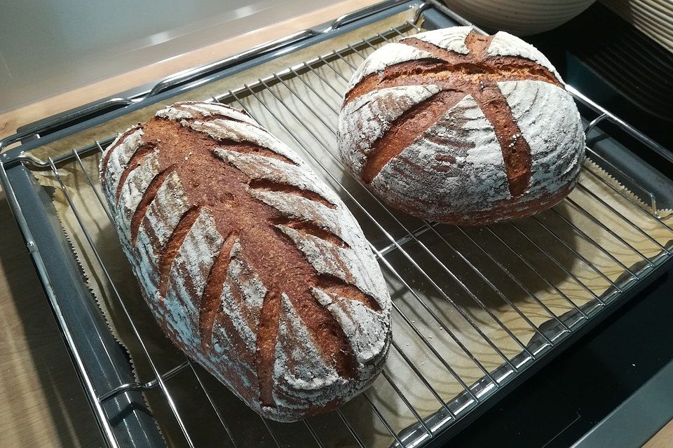 Dinkel-Roggen-Vollkornbrot