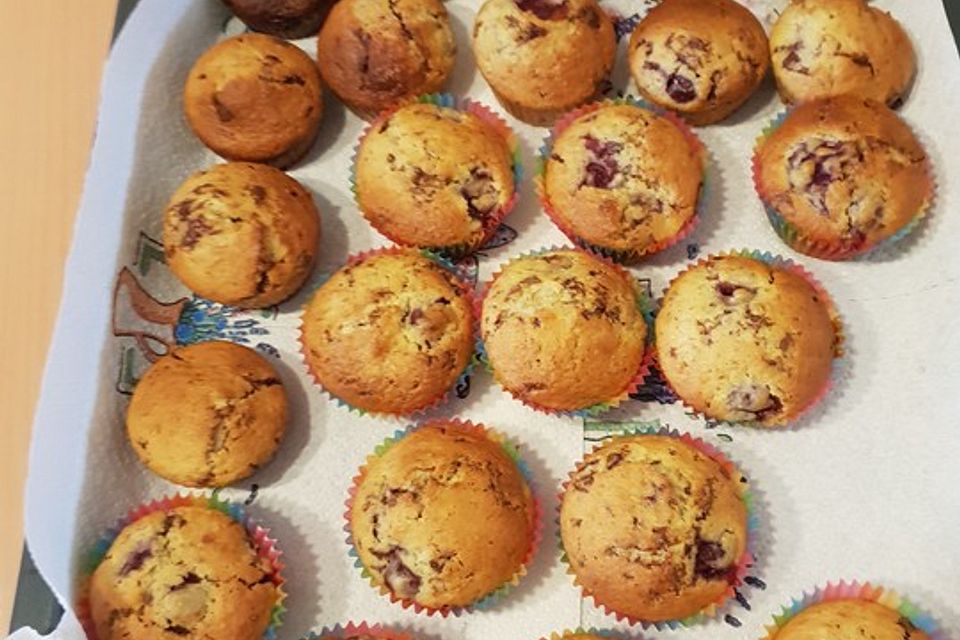 Fantastisch saftige Kirschmuffins