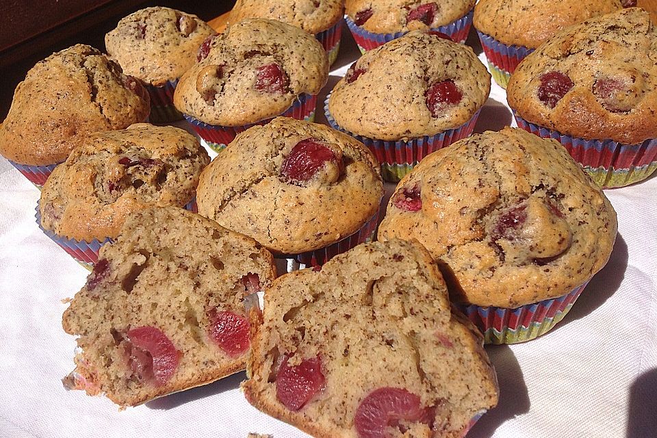 Fantastisch saftige Kirschmuffins