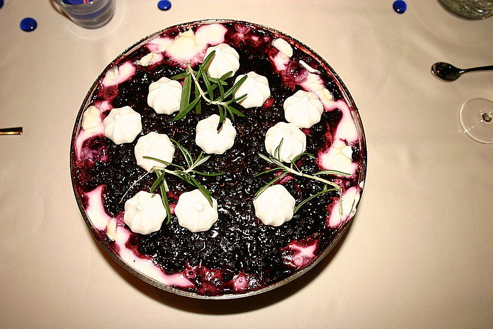 Griechische Joghurtcreme mit Blaubeeren