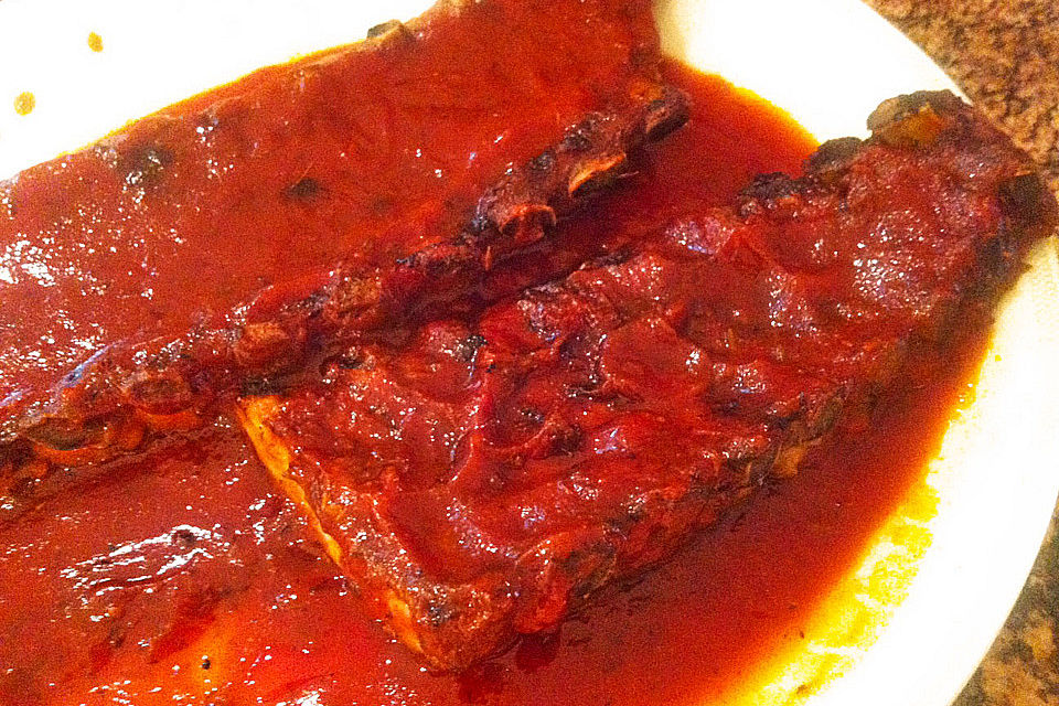 Spareribs mit BBQ-Marinade