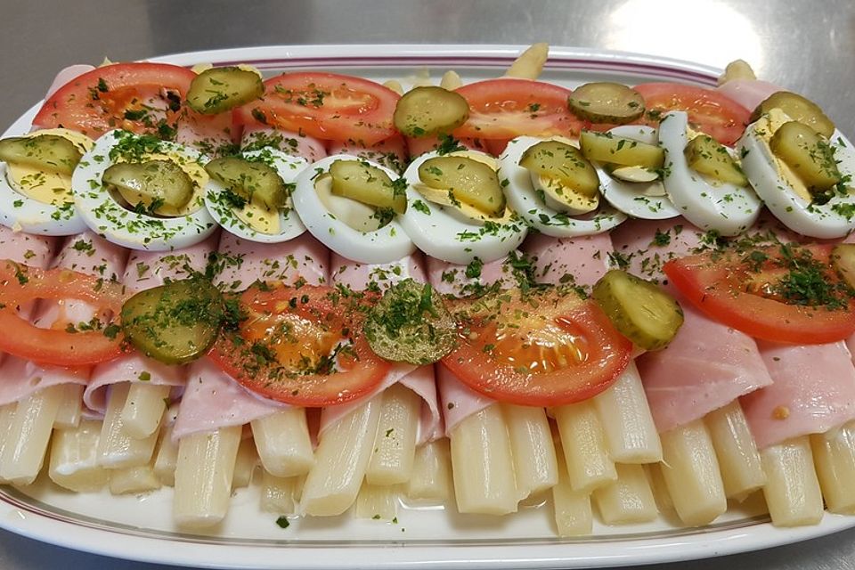 Spargel-Schinken-Röllchen