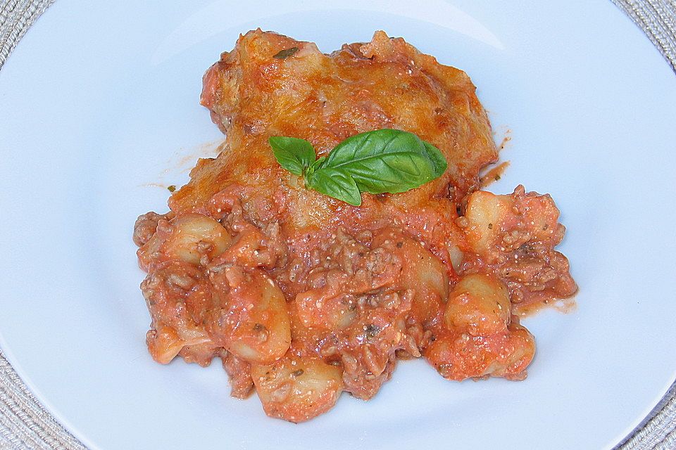 Gnocchi-Auflauf mit Hackfleisch