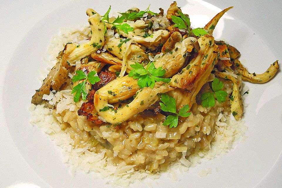 Risotto mit Austernpilzen