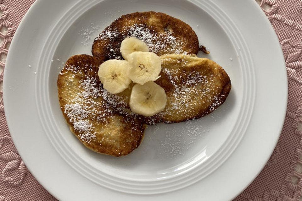 Kalorienarme Bananen-Pfannkuchen