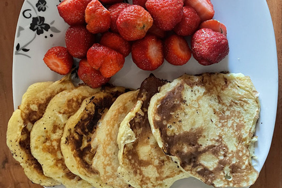 Kalorienarme Bananen-Pfannkuchen