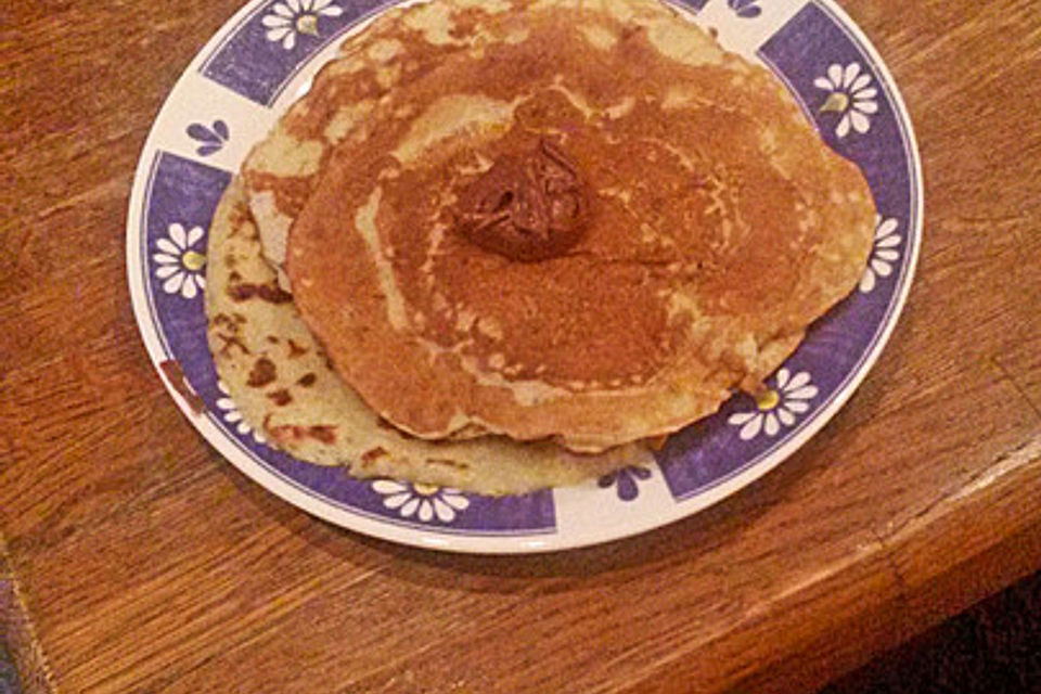 Kalorienarme Bananen-Pfannkuchen