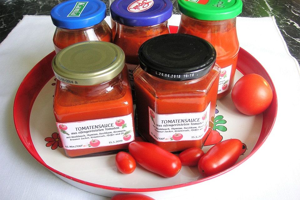 Tomatensauce aus ofengerösteten Tomaten