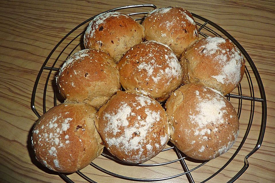 Zwiebelbrötchen als Party-Sonne