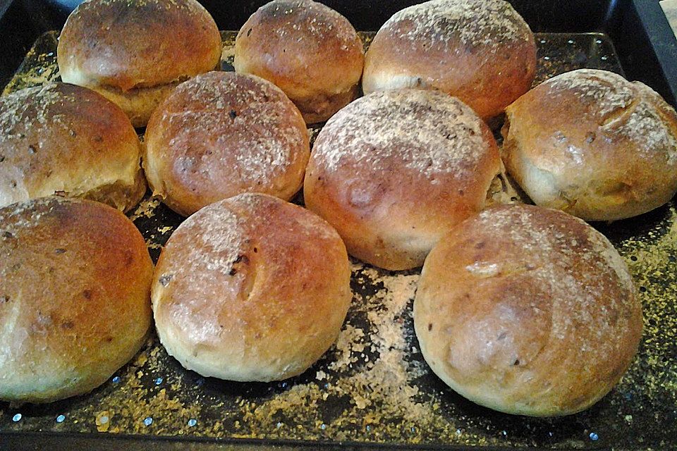 Zwiebelbrötchen als Party-Sonne