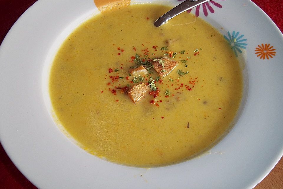 Kartoffel-Curry-Suppe