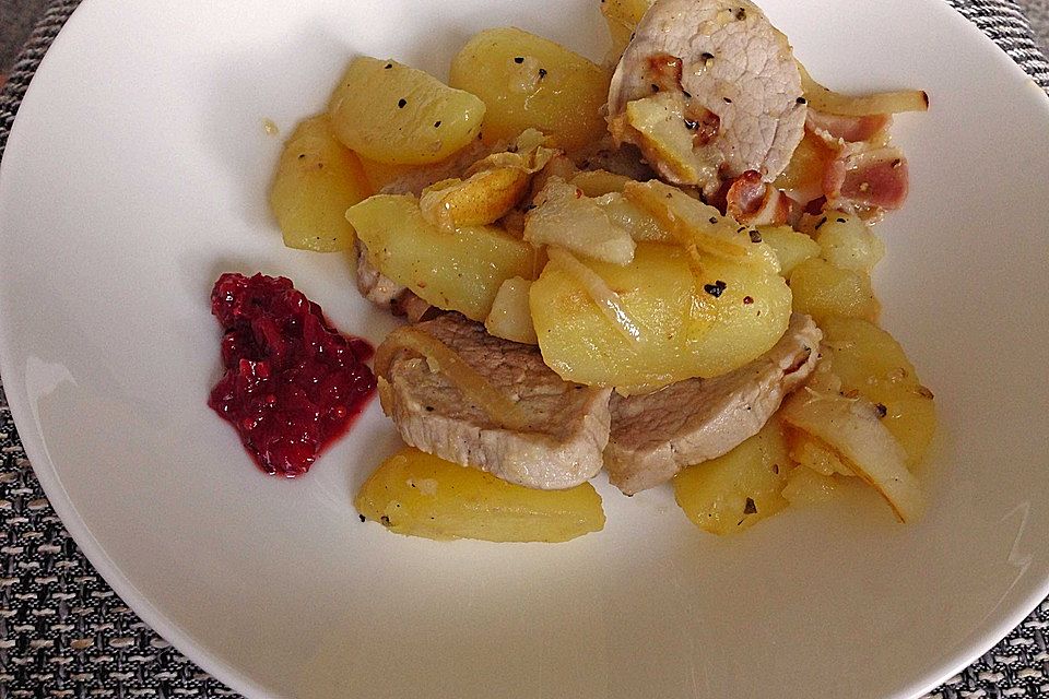 Schweinefilet-Birnen-Pfanne