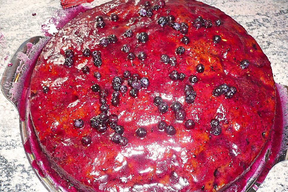 Red Bull-Blueberry-Kuchen